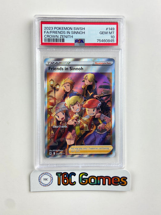 Friends in Sinnoh Crown Zenith 149/159 PSA 10