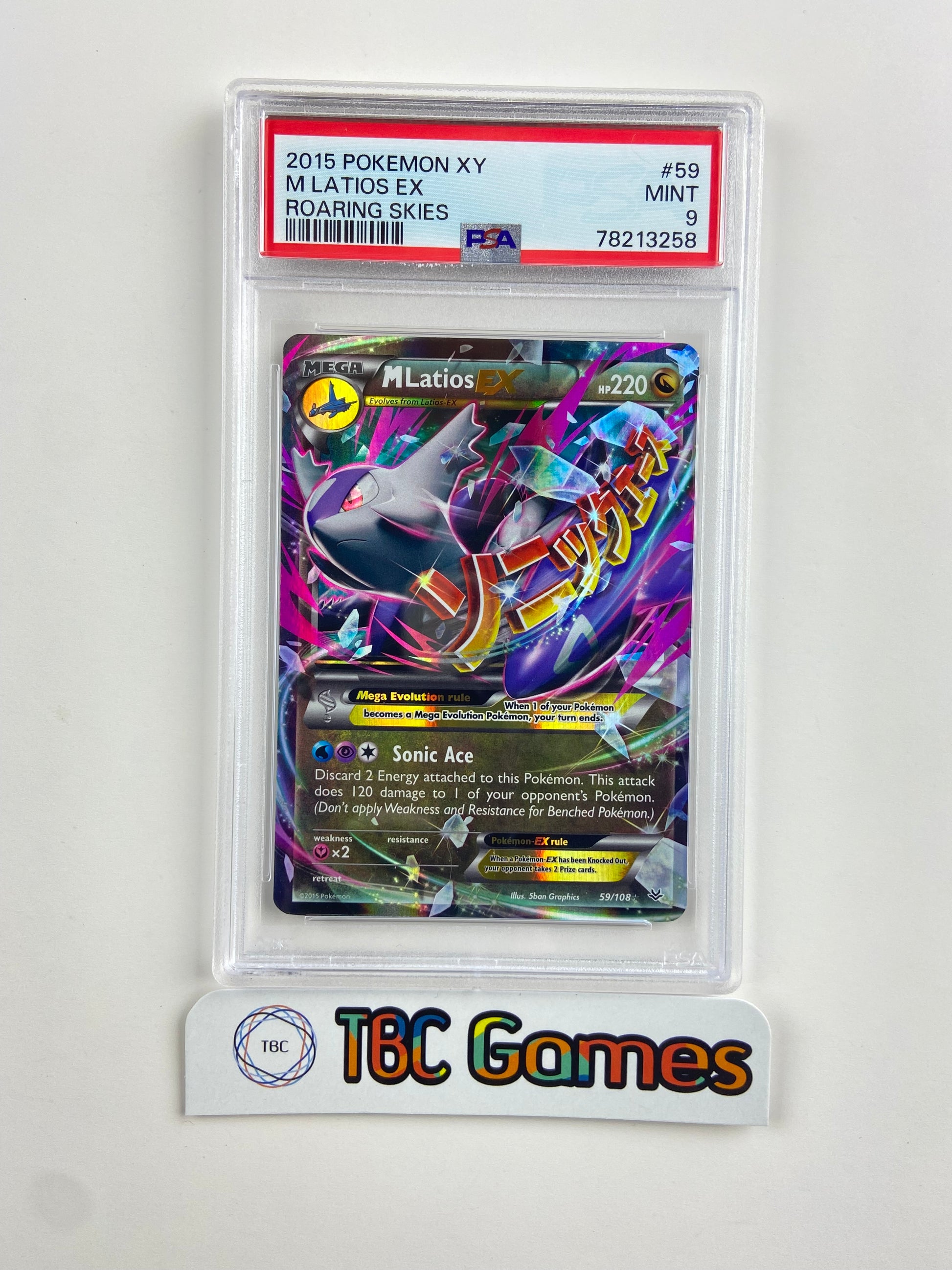 M Latios EX Roaring Skies 59 PSA 9 TBC Games M Latios EX Roaring Skies 59 PSA 9 TBC Games