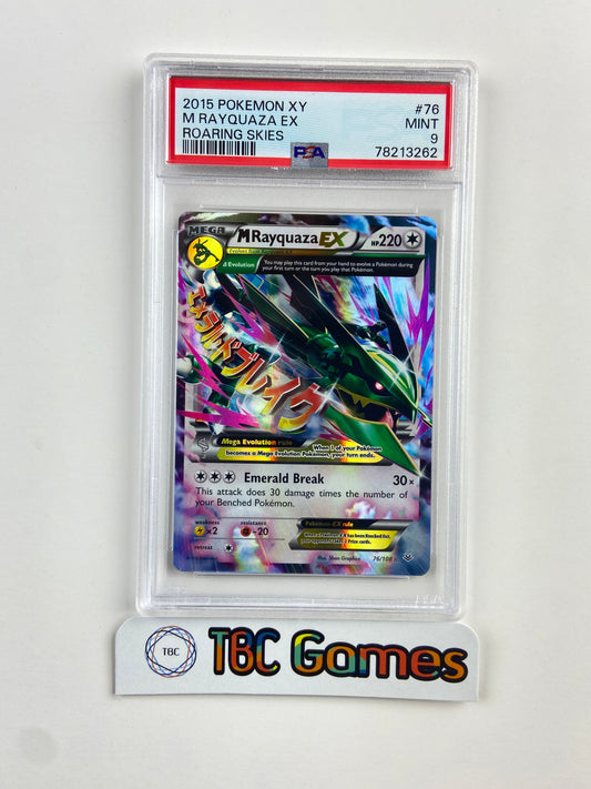 M Rayquaza EX Roaring Skies 76 PSA 9