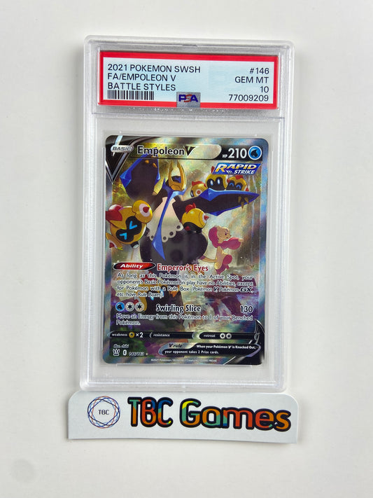 Empoleon V Battle Styles Alt Art 146/163 PSA 10