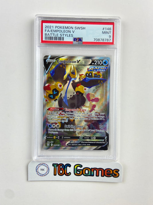 Empoleon V Battle Styles Alt Art 146/163 PSA 9