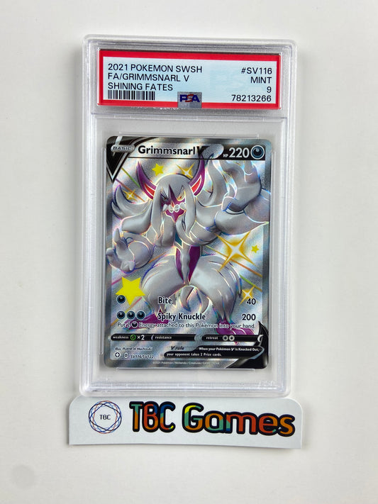 Grimmsnarl V Shining Fates SV116 PSA 9