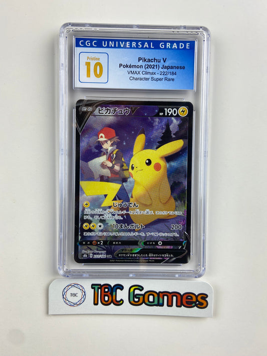 Pikachu V VMAX Climax s8b 222/184 Japanese CGC 10