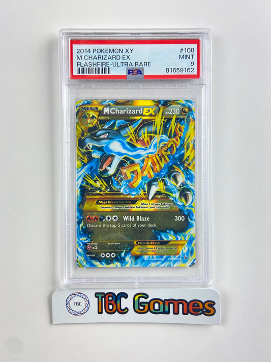 M Charizard EX X Secret Flashfire 108/106 PSA 9