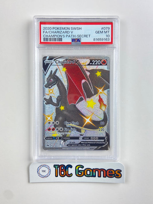 Charizard V Champion's Path Shiny 079/073 PSA 10