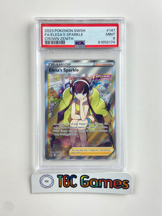 Elesa's Sparkle Crown Zenith 147/159 PSA 9