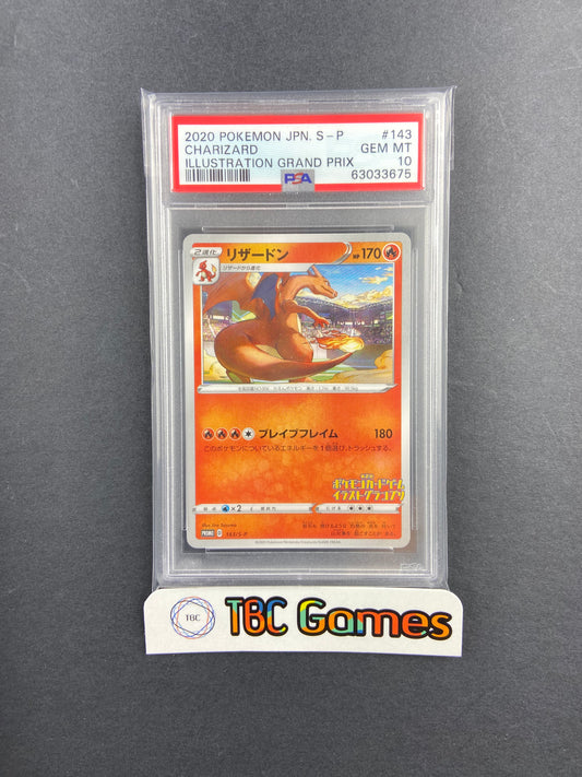 Charizard Illustration Grand Prix Promo 143/S-P PSA 10
