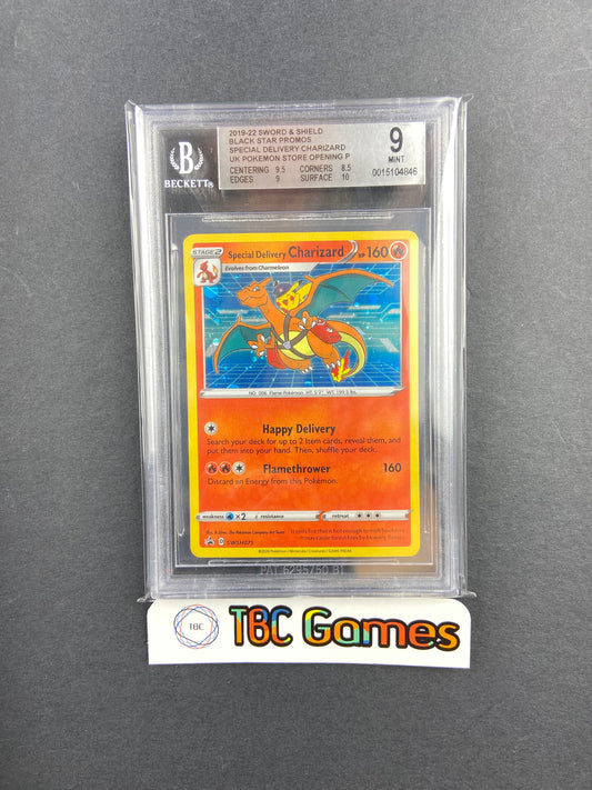 Special Delivery Charizard UK Promo SWSH075 BGS 9