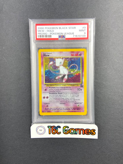 Mew Black Star Promo Holo 9 PSA 9 TBC Games Mew Black Star Promo Holo 9 PSA 9 TBC Games