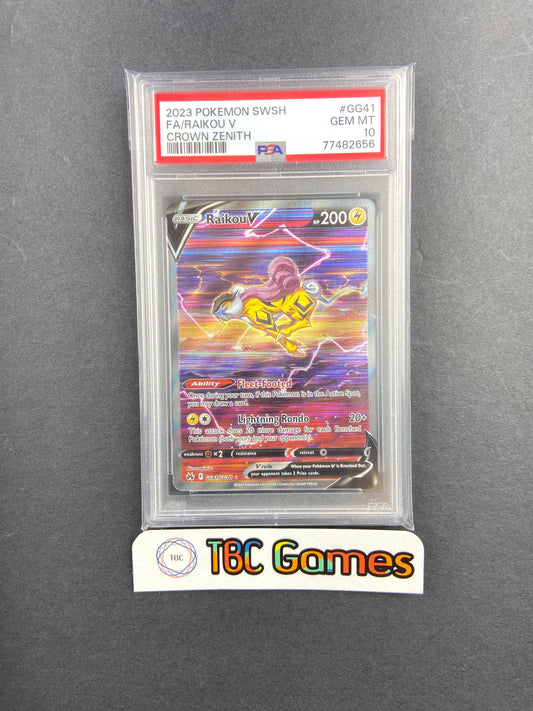 Raikou V Crown Zenith GG41/GG70 PSA 10