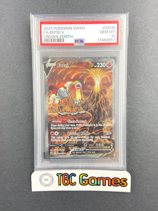 Entei V Crown Zenith GG36/GG70 PSA 10