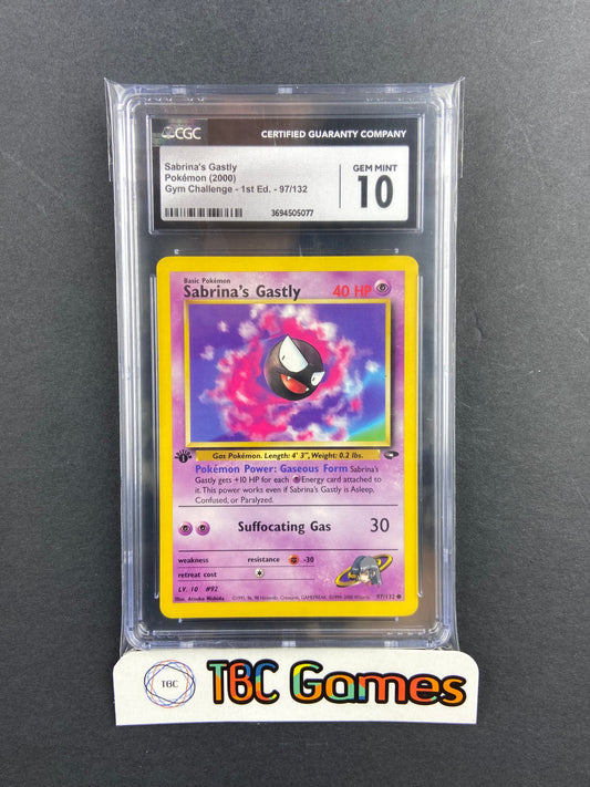 Sabrina's Gastly Gym Challenge 1st Edition 97/132 CGC 10