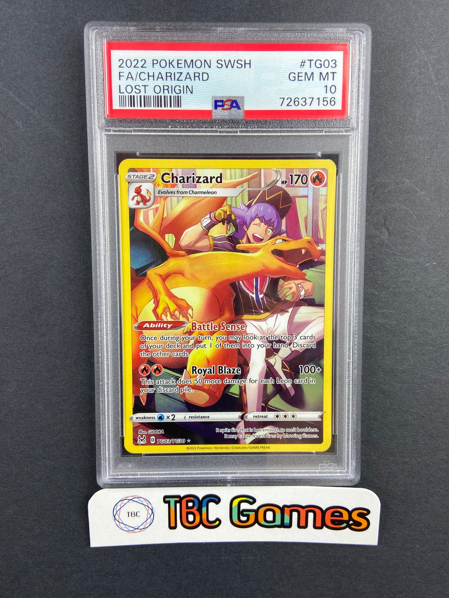 charizard pokemon card tg03 tg30 2022 TG03/TG30 Full Art Trainer Gallery Lost Origin Perfect Edges Cards Pokmon Hit Points170 HP Stage Lot - 2022 Pokemon Sword