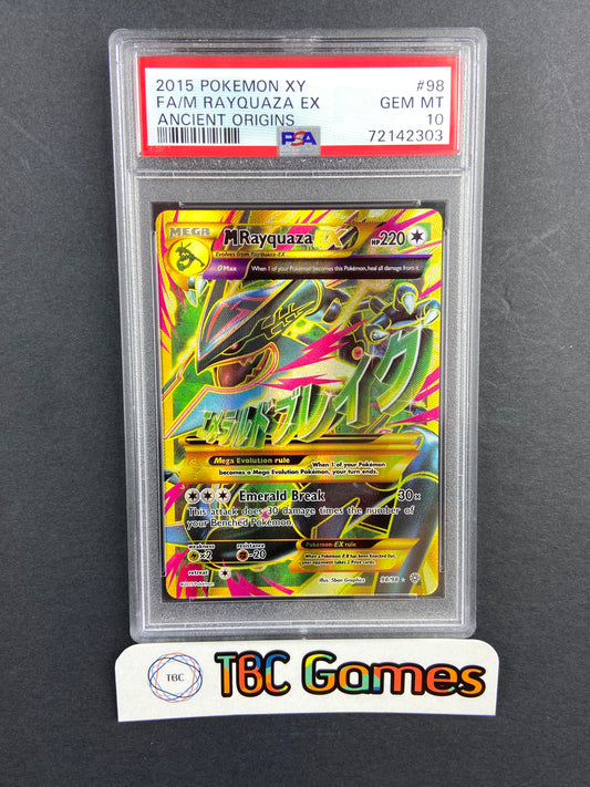 M Rayquaza EX Ancient Origins 98/98 PSA 10