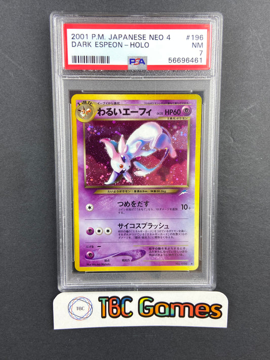 Dark Espeon Neo Destiny Holo Japanese PSA 7