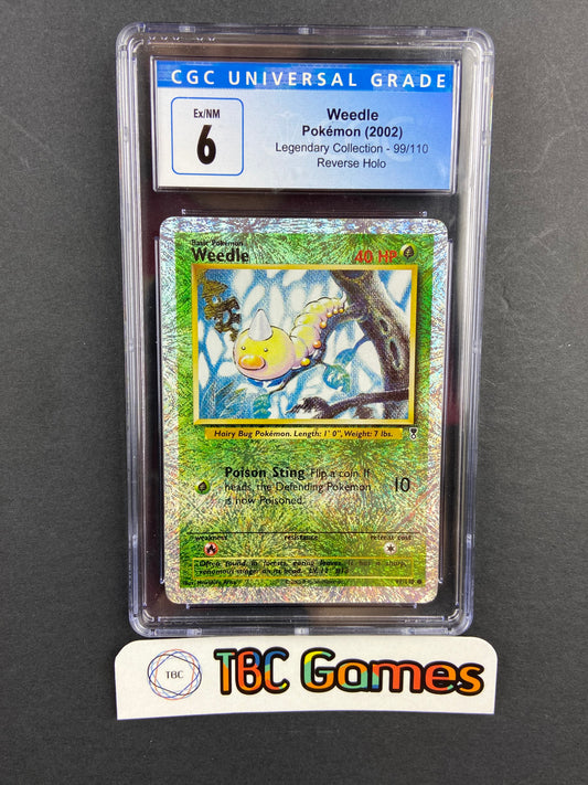 Weedle Legendary Collection Reverse Holo 99/110 CGC 6