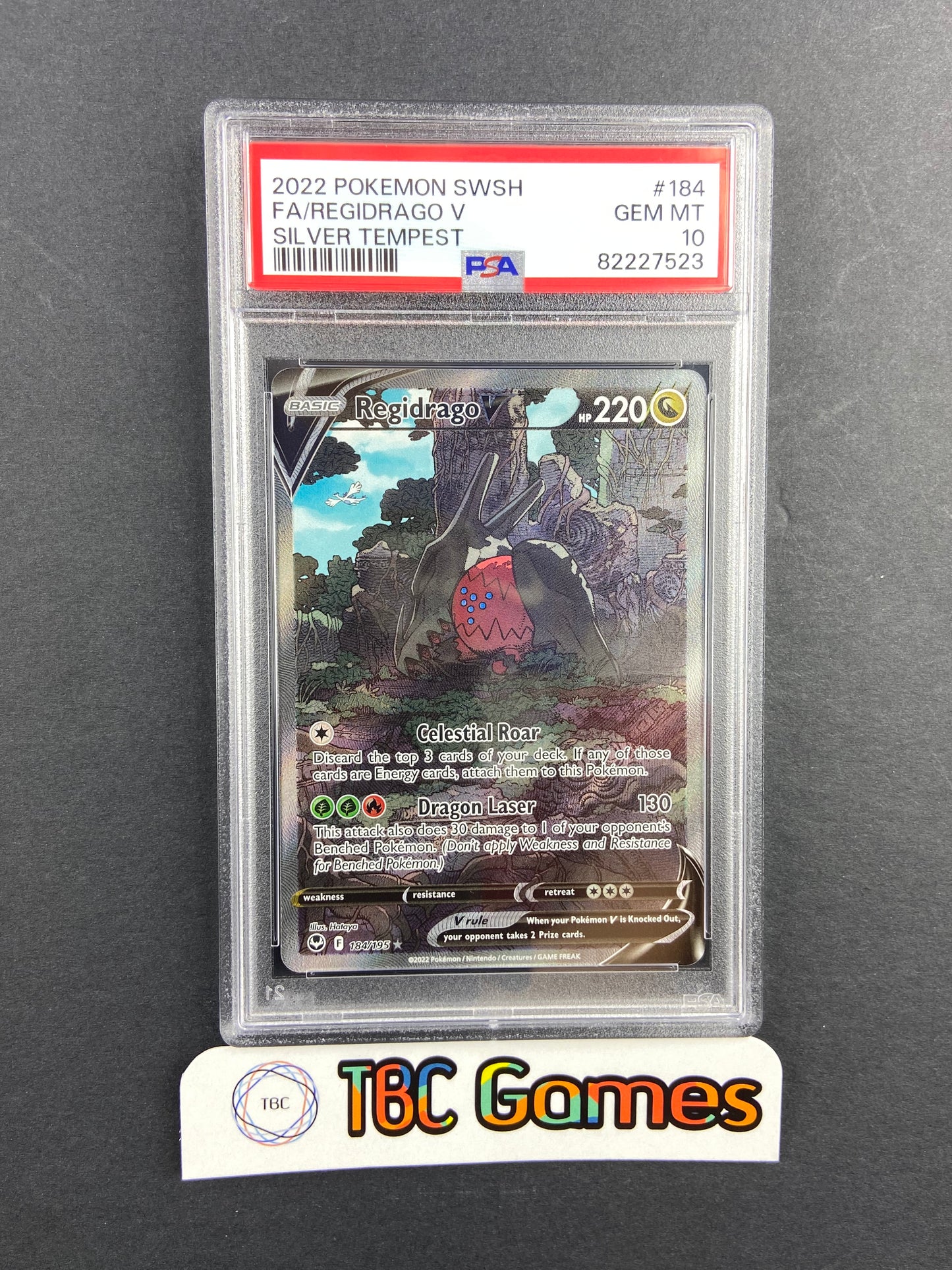 Regidrago V Silver Tempest Alt Art 184/195 PSA 10 TBC Games Regidrago V Silver Tempest Alt Art 184/195 PSA 10 TBC Games