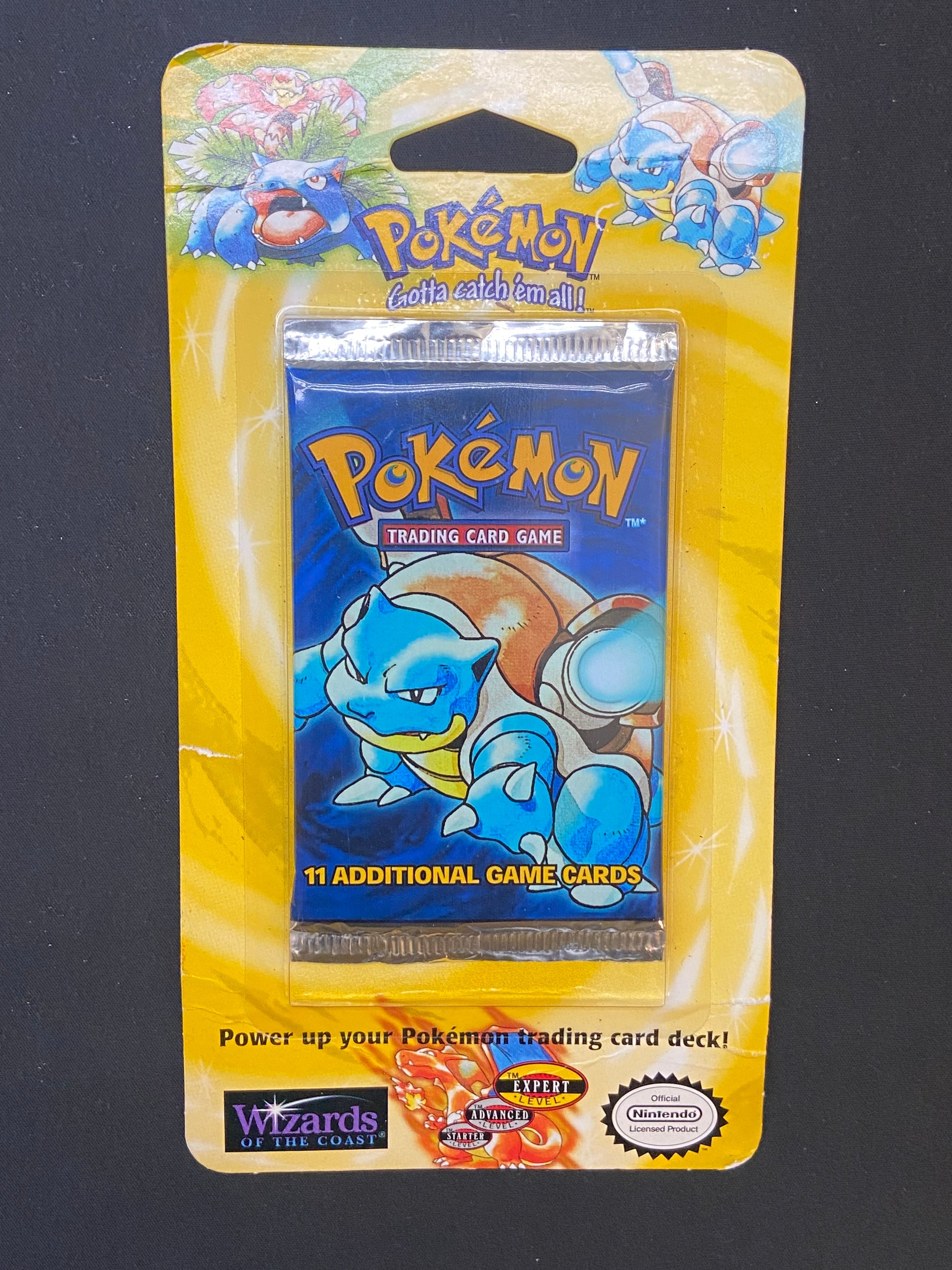 Pokemon TCG: Base Set Unlimited Blister Pack Sealed (Blastoise) TBC Games Pokemon TCG: Base Set Unlimited Blister Pack Sealed (Blastoise) TBC Games