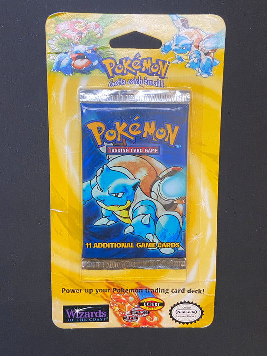 Pokemon TCG: Base Set Unlimited Blister Pack Sealed (Blastoise)