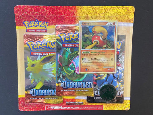 Pokemon HeartGold SoulSilver - Undaunted Platinum Base 3 Pack Blister Sealed (Shuckle)