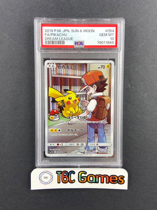 Pikachu Dream League sm11b 054/049 Japanese PSA 10