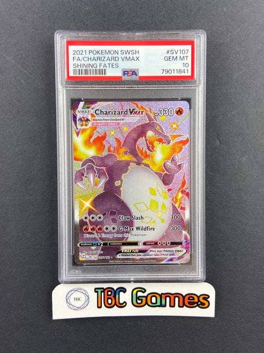 Charizard VMAX Shining Fates SV107/SV122 PSA 10