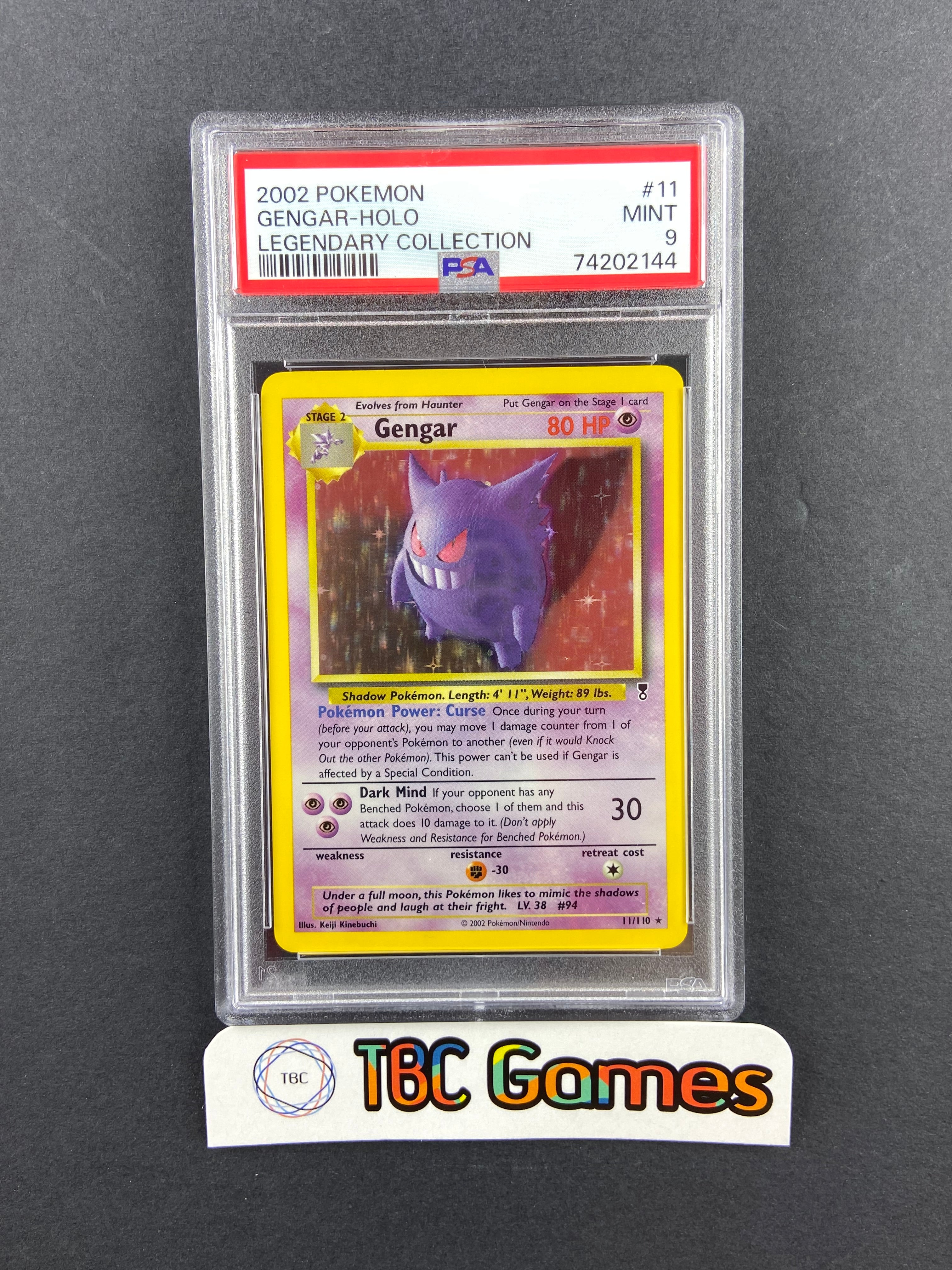 PSA 9 Legendary selling Collection Gengar 11/110 Holo