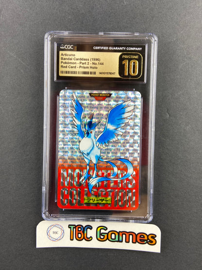 Articuno Carddass Bandai Prism Red Japanese Pristine CGC 10