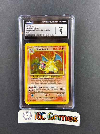 Charizard Legendary Collection Holo 3/110 CGC 9 TBC Games Charizard Legendary Collection Holo 3/110 CGC 9 TBC Games