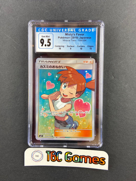 Misty's Favor Miracle Twin sm11 104/094 Japanese CGC 9.5