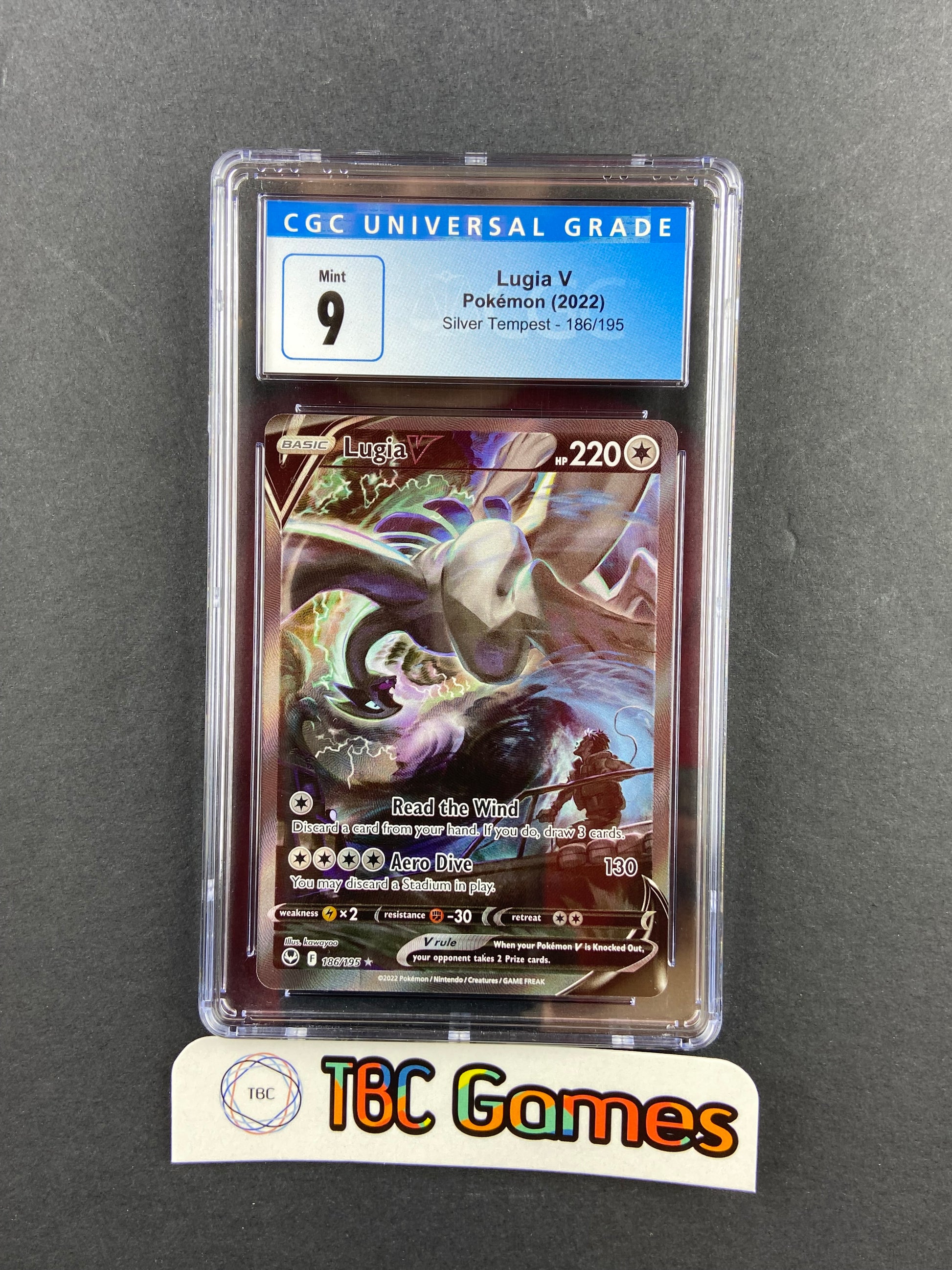 Lugia V Silver Tempest Alt Art 186/195 CGC 9 TBC Games Lugia V Silver Tempest Alt Art 186/195 CGC 9 TBC Games