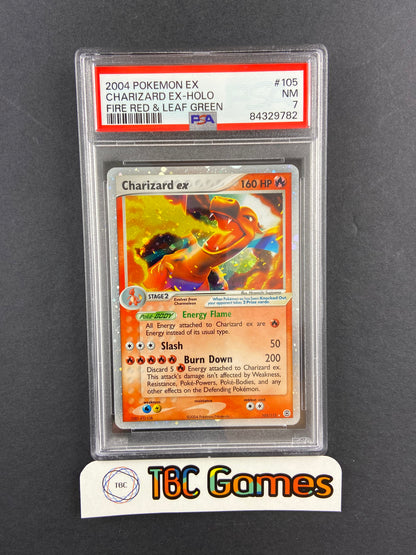 Charizard ex Fire Red & Leaf Green 105/112 PSA 7 TBC Games Charizard ex Fire Red & Leaf Green 105/112 PSA 7 TBC Games