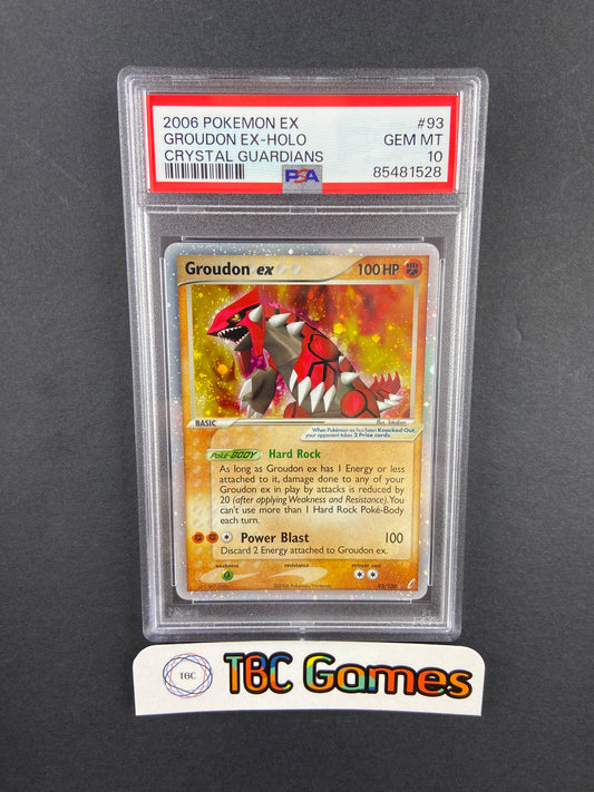 Groudon ex Crystal Guardians 93/100 PSA 10