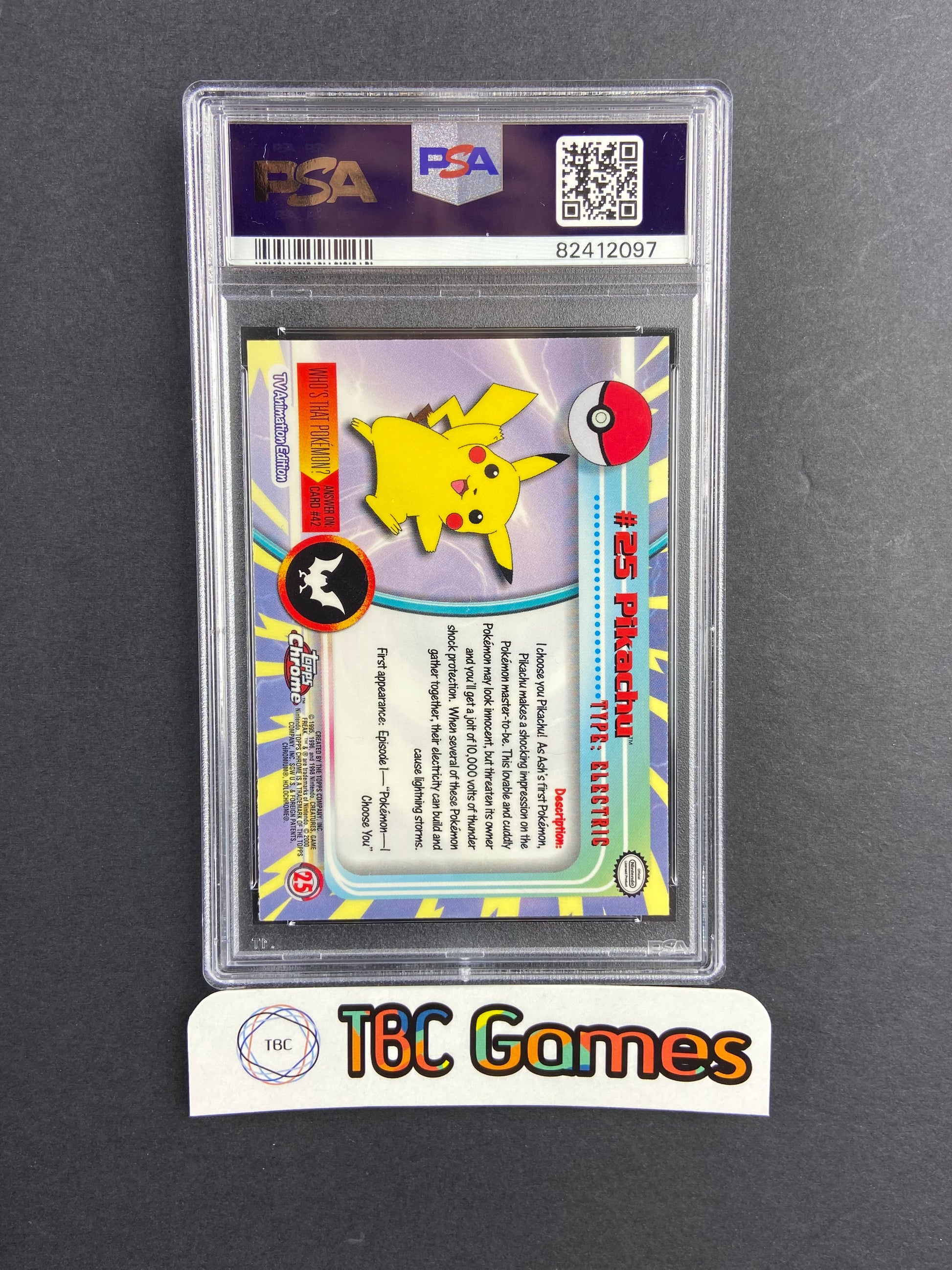 topps pokemon cards pikachu 1999 Topps Pokemon Series 1 Pikachu #25 CGC 9 MINT