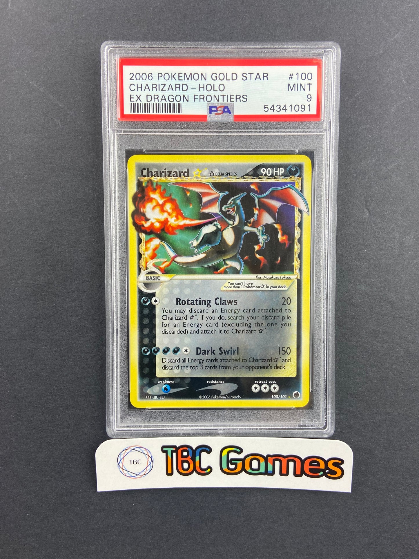 pokemon card charizard gold star Charizard Gold Star Dragon Frontiers 100/101 PSA 9 – TBC Games