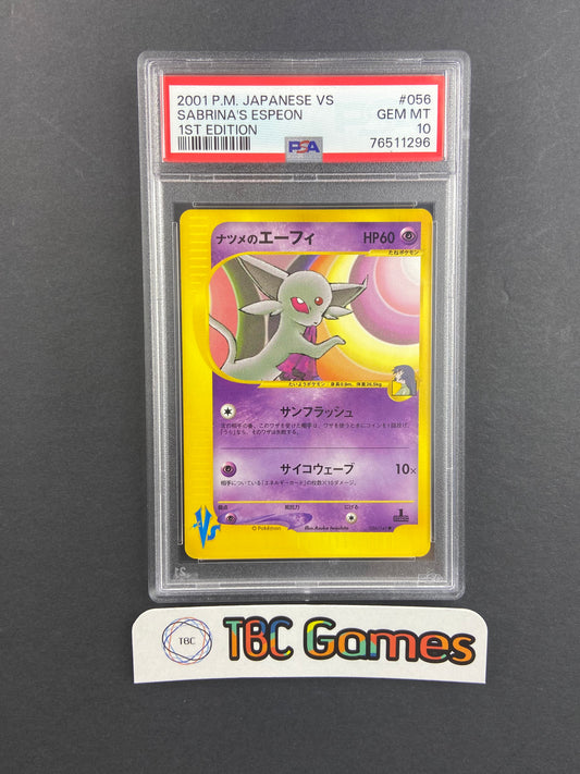 Sabrina's Espeon VS 1st Edition 056/141 Japanese PSA 10