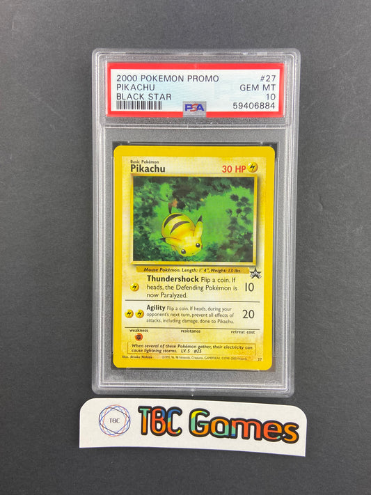 Pikachu Black Star Promo 27 PSA 10