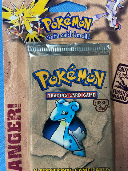Pokemon TCG: Fossil Unlimited Blister Booster Pack Sealed (Lapras)