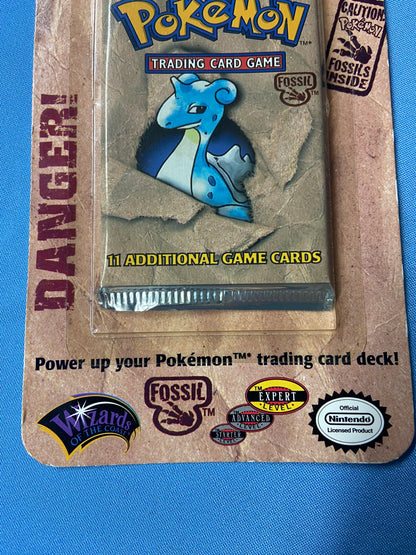 Pokemon TCG: Fossil Unlimited Blister Booster Pack Sealed (Lapras) TBC Games Pokemon TCG: Fossil Unlimited Blister Booster Pack Sealed (Lapras) TBC Games