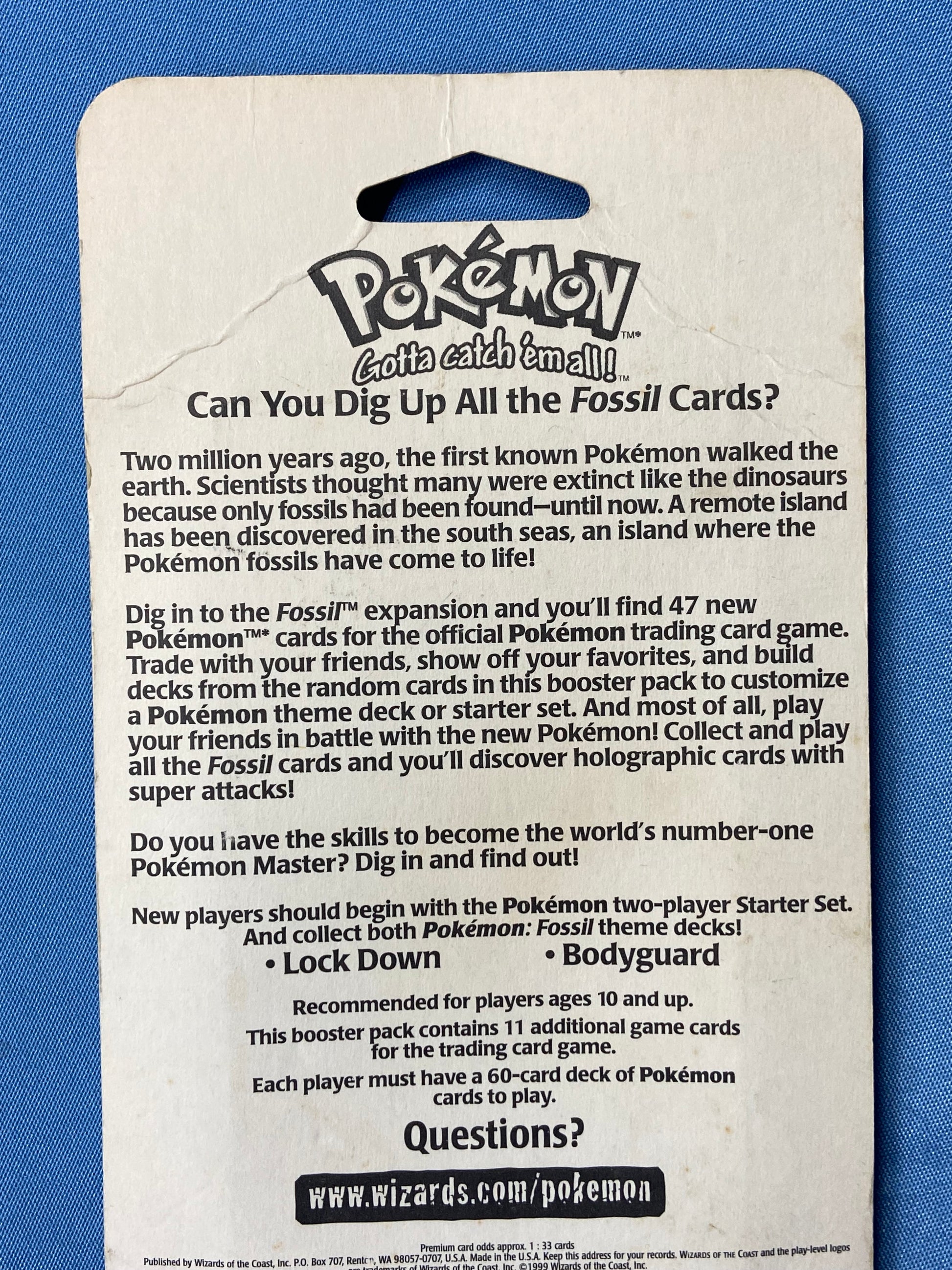 Pokemon TCG: Fossil Unlimited Blister Booster Pack Sealed (Lapras) TBC Games Pokemon TCG: Fossil Unlimited Blister Booster Pack Sealed (Lapras) TBC Games