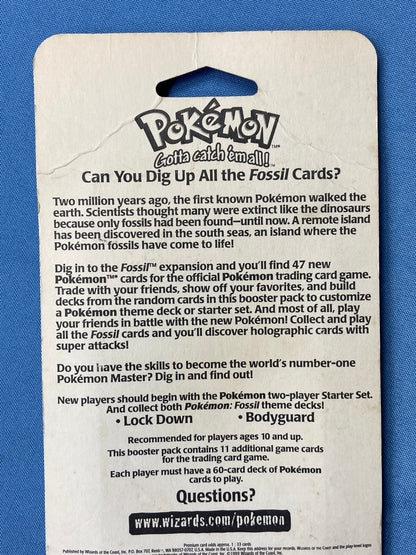 Pokemon TCG: Fossil Unlimited Blister Booster Pack Sealed (Lapras) TBC Games Pokemon TCG: Fossil Unlimited Blister Booster Pack Sealed (Lapras) TBC Games