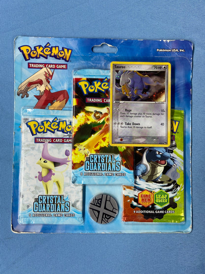 Pokemon TCG: EX Crystal Guardians Fire Red & Leaf Green 3 Pack Blister TBC Games Pokemon TCG: EX Crystal Guardians Fire Red & Leaf Green 3 Pack Blister TBC Games