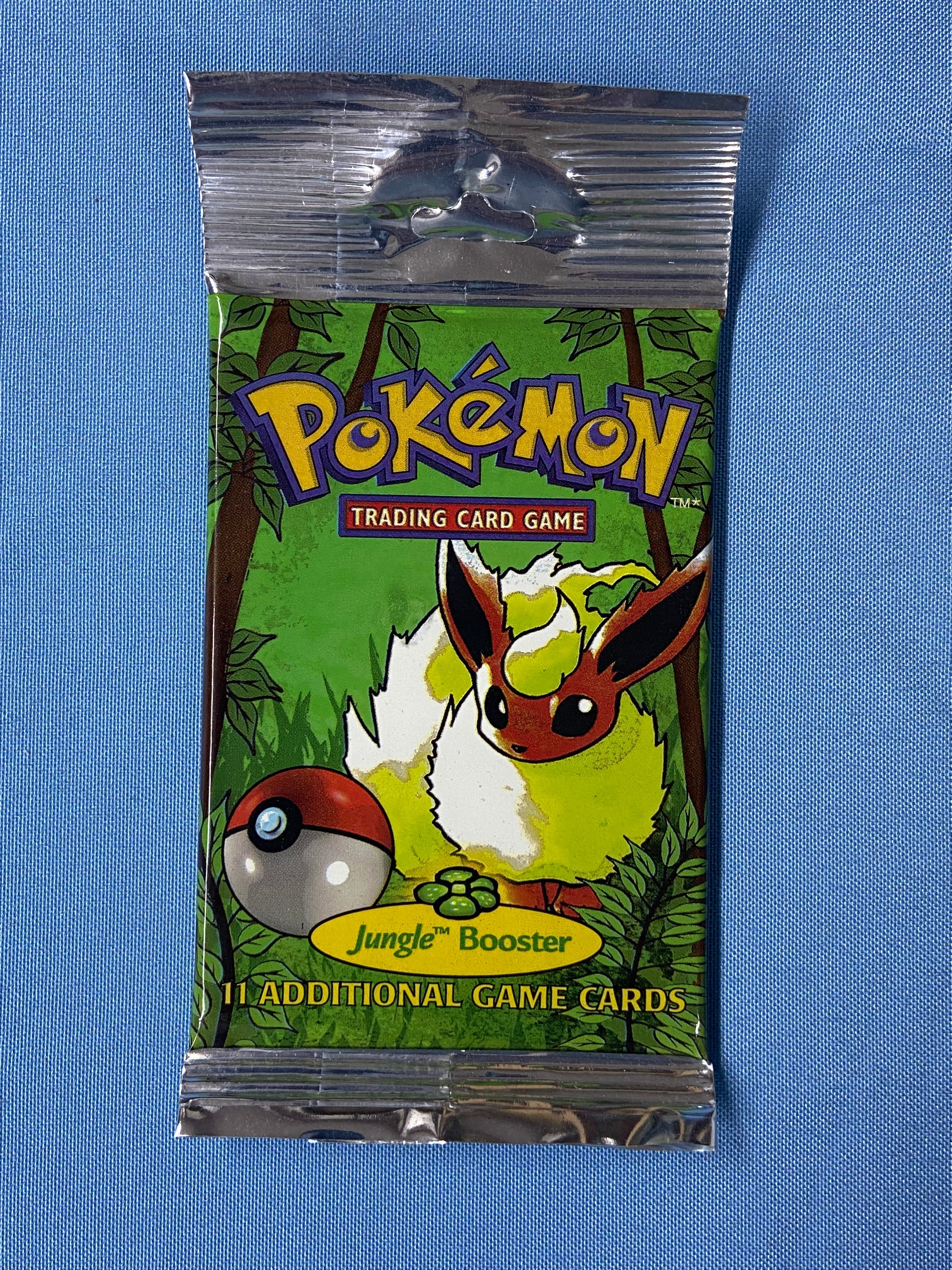 Pokemon TCG: Jungle Unlimited Booster Pack Long Crimp (Flareon) Pokemon TCG: Jungle Unlimited Booster Pack Long Crimp (Flareon)
