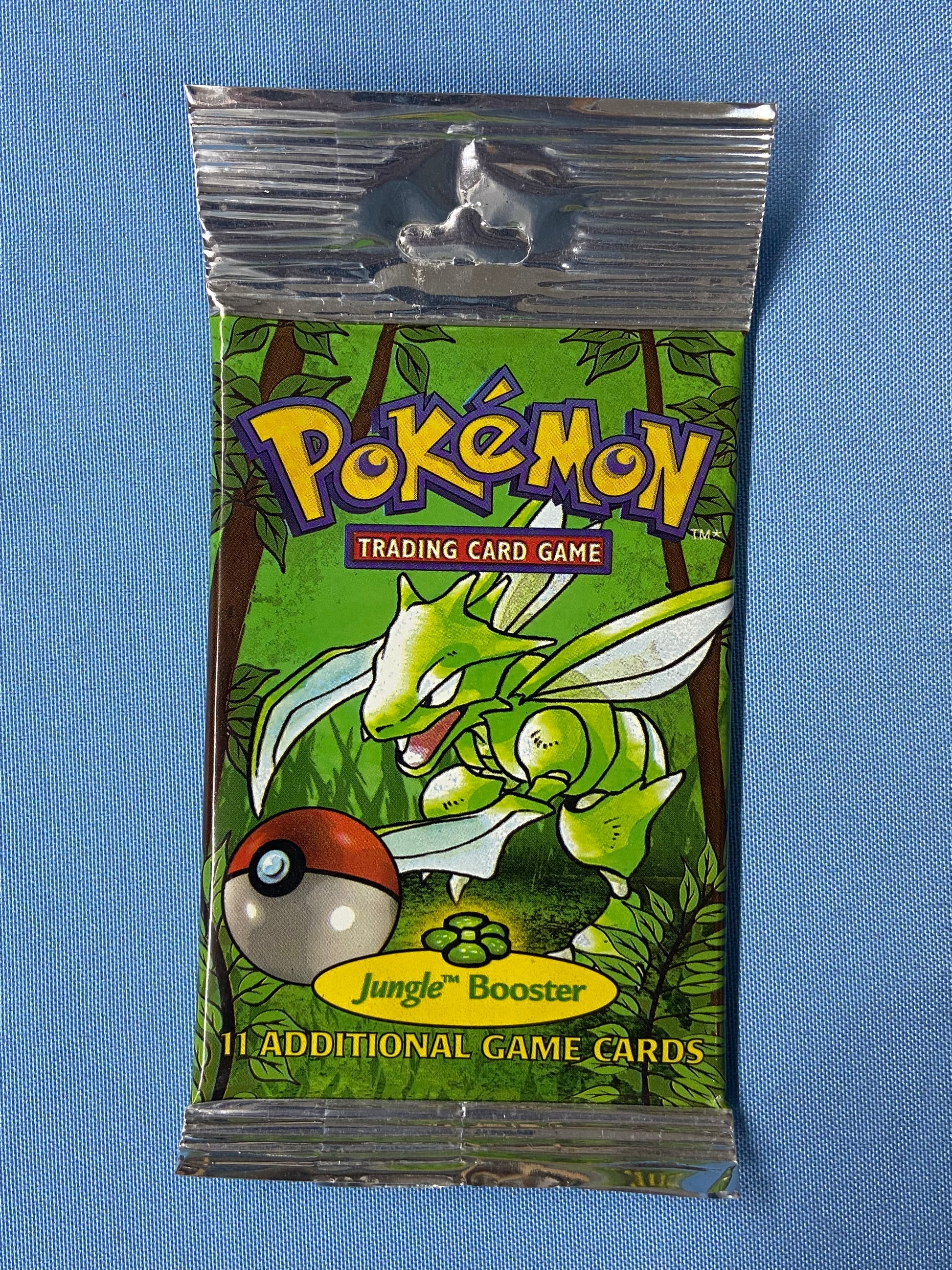 Pokemon TCG: Jungle Unlimited Booster Pack Long Crimp (Scyther) TBC Games Pokemon TCG: Jungle Unlimited Booster Pack Long Crimp (Scyther) TBC Games