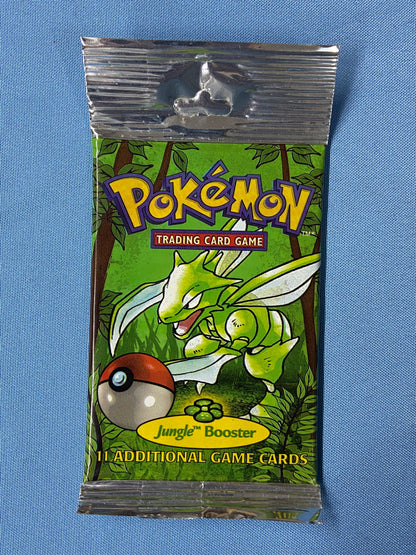 Pokemon TCG: Jungle Unlimited Booster Pack Long Crimp (Scyther) Pokemon TCG: Jungle Unlimited Booster Pack Long Crimp (Scyther)