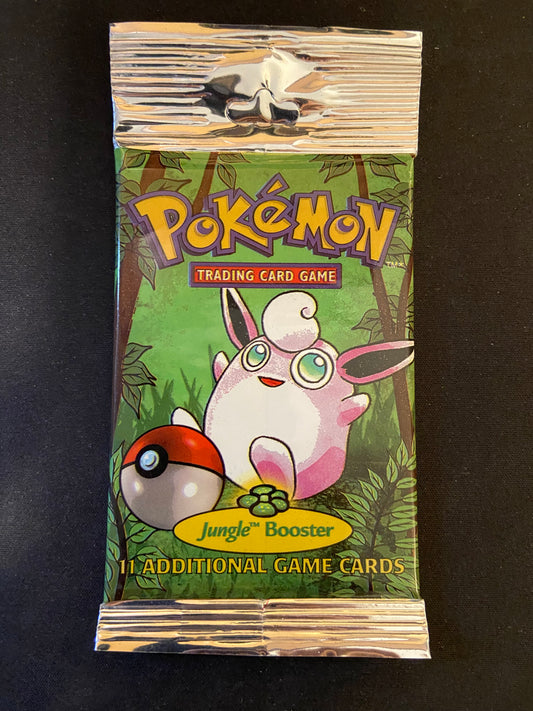 Pokemon TCG: HEAVY Jungle Unlimited Booster Pack Long Crimp (Wigglytuff)