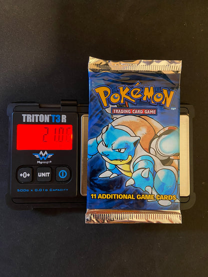 Pokemon TCG: POTENTIAL HEAVY Base Set Unlimited Booster Pack (Blastoise) Pokemon TCG: POTENTIAL HEAVY Base Set Unlimited Booster Pack (Blastoise)