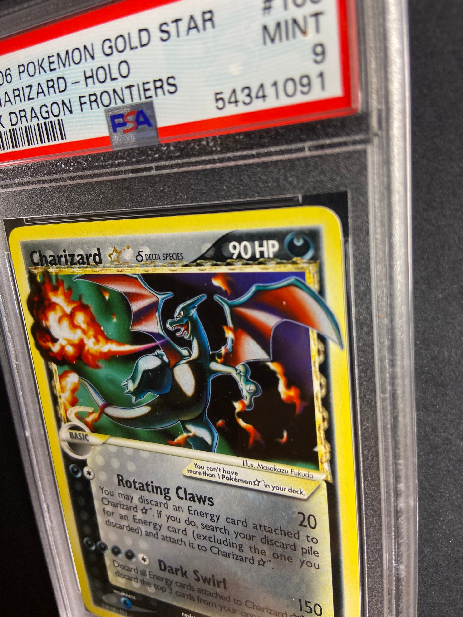 Charizard Gold Star Dragon Frontiers 100/101 PSA 9 TBC Games Charizard Gold Star Dragon Frontiers 100/101 PSA 9 TBC Games