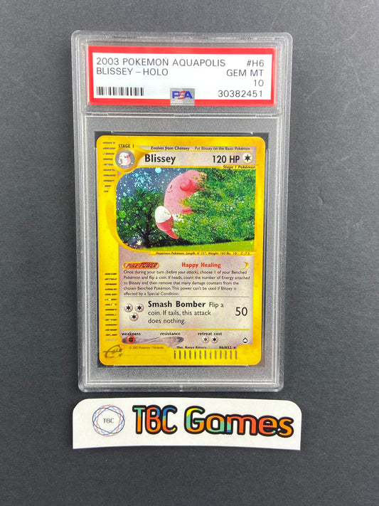 Blissey Aquapolis H6/H32 PSA 10