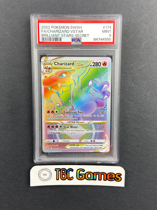 Charizard VSTAR Brilliant Stars 174/172 PSA 9